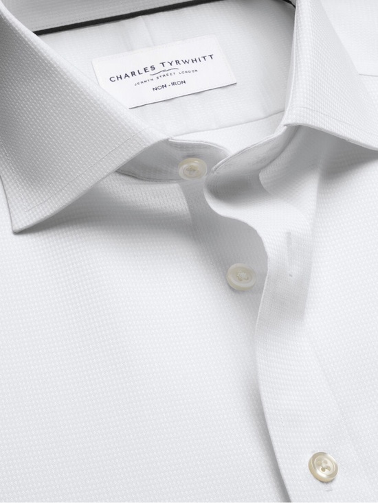 Charles Tyrwhitt Other - NWT Charles Tyrwhitt Greenwich Weave Shirt - White